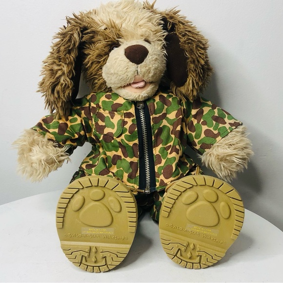 Build a Bear 2009 18” dog in camouflage fatigues and boots L4 - Picture 2 of 5